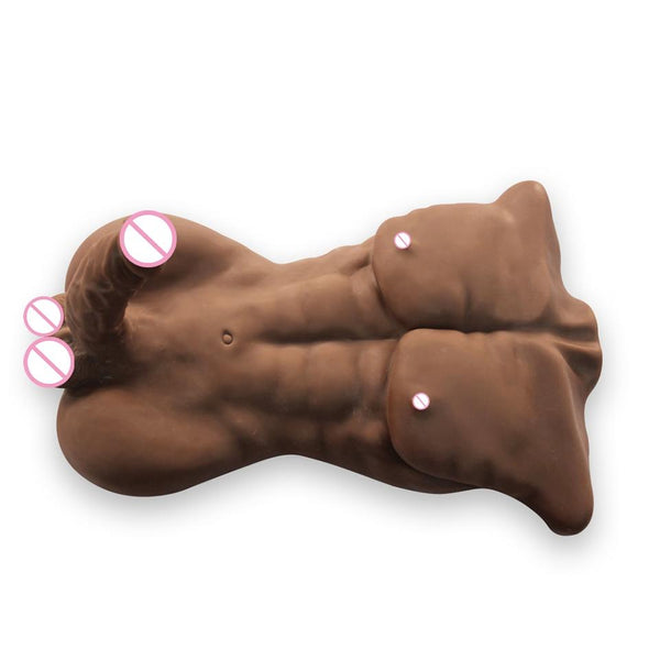 Male Half Body Sex Doll With Big Dildo  Women Masturbation Masturbators