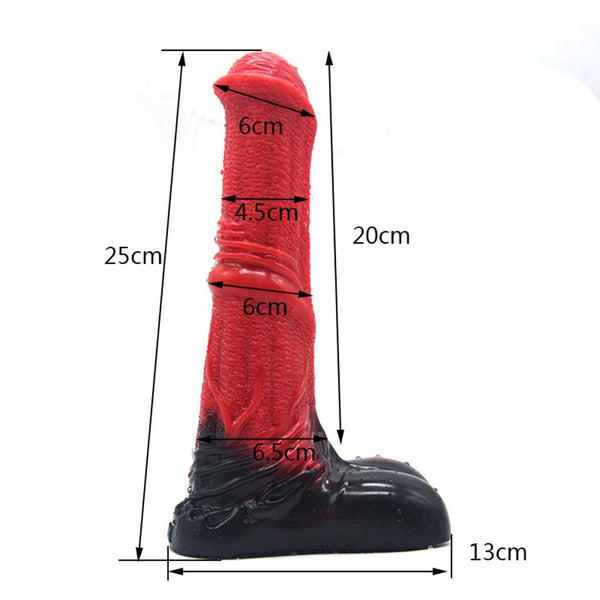 Animal Horse Big Dong Silicone  And Balls Dildo  Large Fantasy Dildos