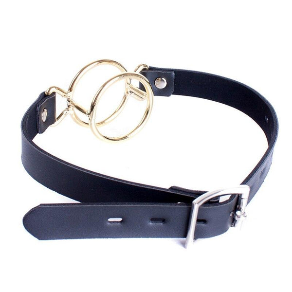 Metal Double Ring Open Mouth Gag Slave Fetish   Restraints Gags