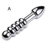3 Styles Large Metal Anal Beads Butt Plug Dildo Sex Toy