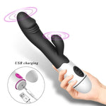 30 Speed Rechargeable Rabbit Vibrator Clit G Spot Women Sex Toy