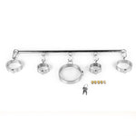 Stainless Steel Spreader Bar Shackles With Collar And Cuffs Bdsm Toys