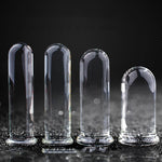 Four Sizes Crystal Realistic Dildo Glass Dong Spot Butt Plug Sex Toy