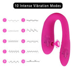 Wearable U Shape Sucking Vibrator G Spot Clitoral Orgasm Women