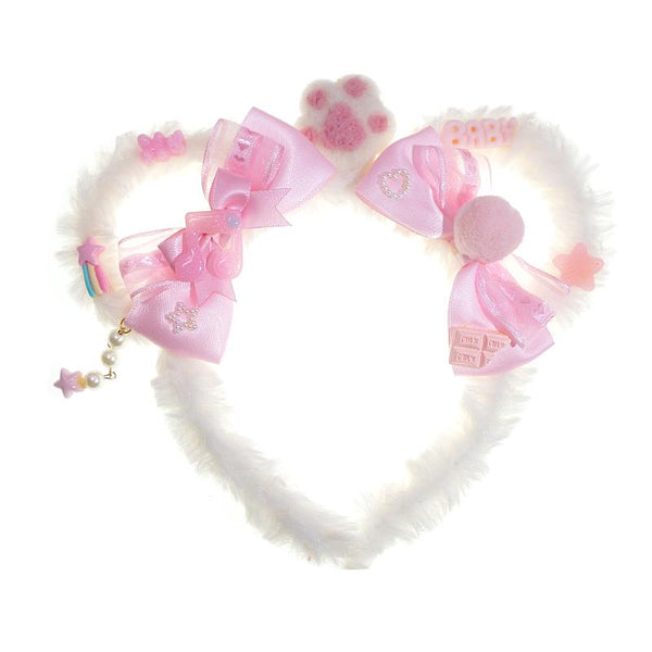 Plush Teddy Bear Ears Headband Lolita Ddlg Cosplay Abdl