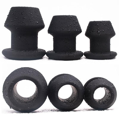 Huge Anal Plug Silicone Hollow Anus Speculum  Toys Non Vibrating Butt Plugs