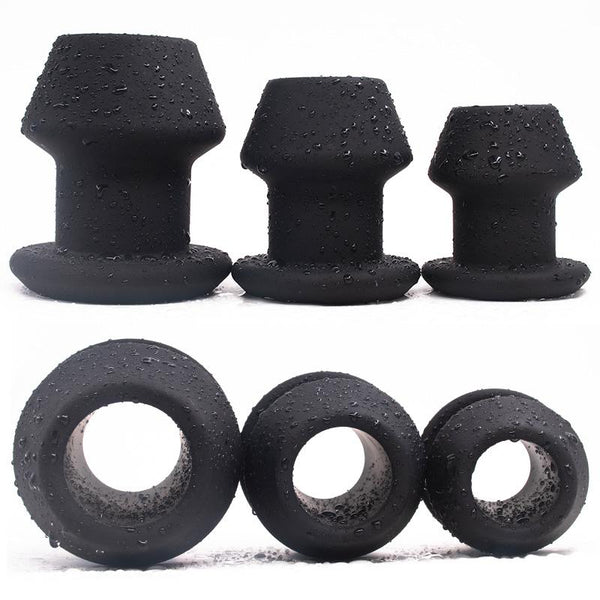 Huge Anal Plug Silicone Hollow Anus Speculum  Toys Non Vibrating Butt Plugs