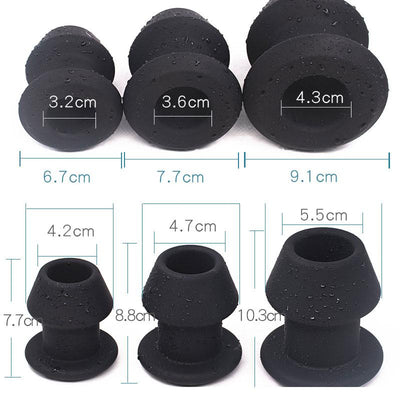 Huge Anal Plug Silicone Hollow Anus Speculum  Toys Non Vibrating Butt Plugs