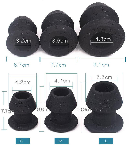 Huge Anal Plug Silicone Hollow Anus Speculum  Toys Non Vibrating Butt Plugs