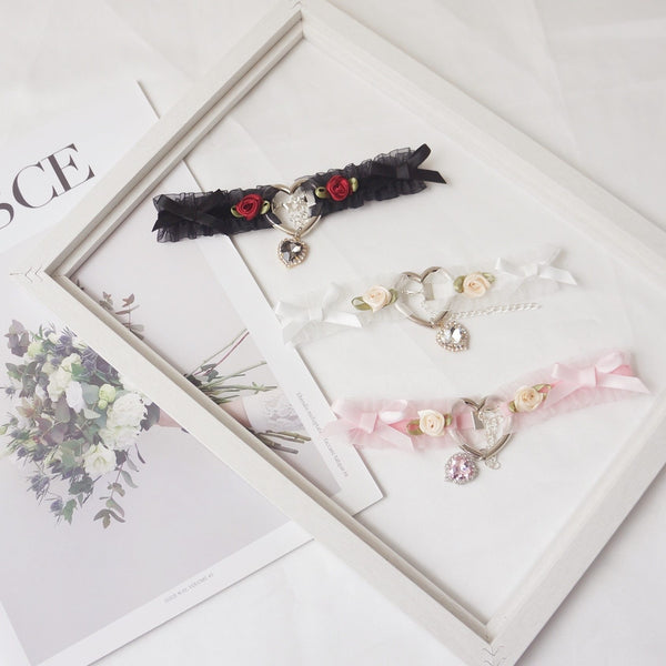 Handmade  Lace Choker  Collar Collars & Leashes