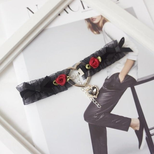 Handmade  Lace Choker  Collar Collars & Leashes