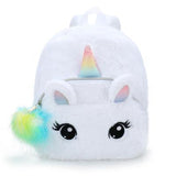 Fluffy Plush Unicorn Backpack Ddlg Littles Kawaii Stuffies Bag