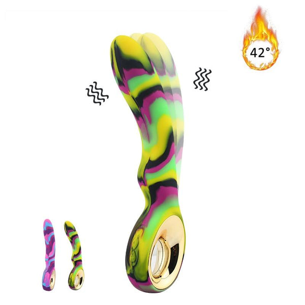 10 Speed Dildo Heating  G Spot Clitoral Stimulator Colourful Sex Toy G Spot s