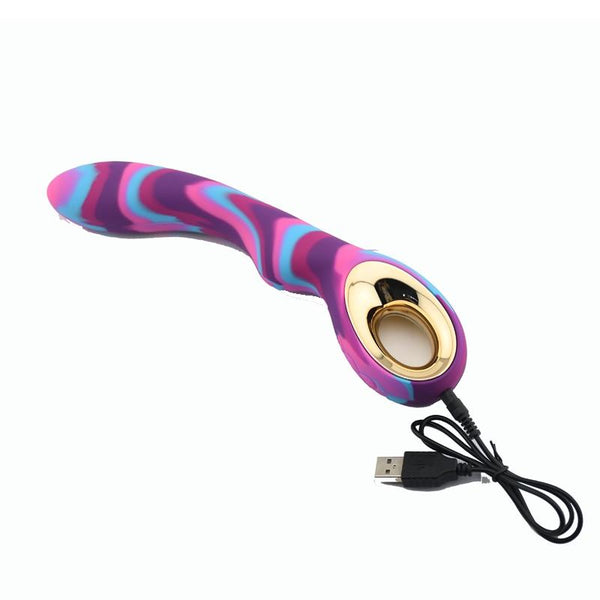 10 Speed Dildo Heating  G Spot Clitoral Stimulator Colourful Sex Toy G Spot s