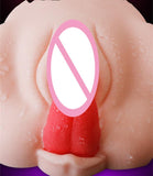 Threesome Mini Doll Realistic Vagina Tongue Male Masturbator Sex Toys Men