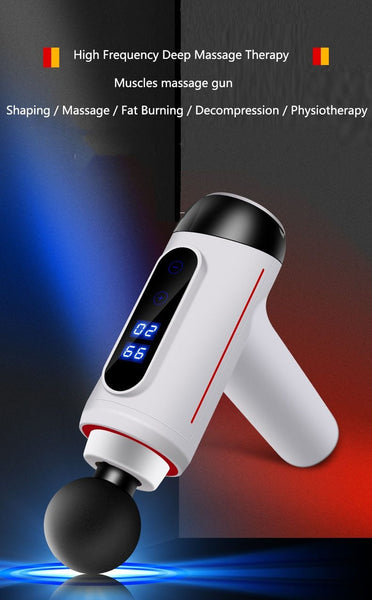 Gun Vibrating Muscle Relaxation Massager Facial Deep Tissue Aftercare Massagers