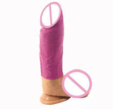 21.5Cm 8.5Inch Silicone Faak Dildo Dong Realistic 4.9Cm Thick Butt Plug Pink