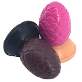 Faak 9.5Cm 3.7Inch Silicone Butt Plug Brown Sex Toy Anal 5.2Cm Thick Dildo Pink