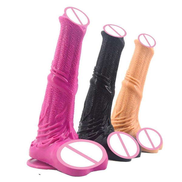 Faak 25Cm Silicone Dildo Big Sex Toy 4.8Cm Thick Butt Plug Anal Pink Realistic Dildos