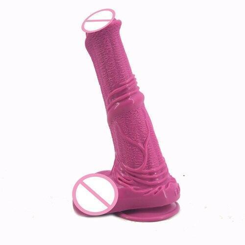 Faak 25Cm Silicone Dildo Big Sex Toy 4.8Cm Thick Butt Plug Anal Pink Realistic Dildos