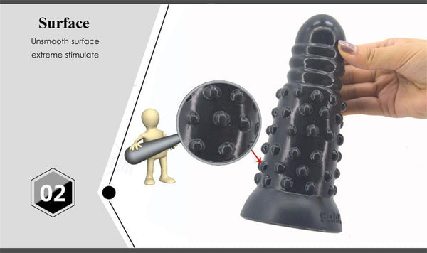 Faak Silicone Anal Butt Plug 18Cm 7.1Inch Thick Dildo Dong Pink Realistic Dildos