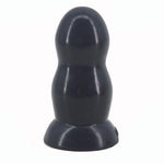 Faak 15.2Cm 6Inch Silicone Butt Plug Sex Toy Anal 6.8Cm Thick Dildo Dong Black