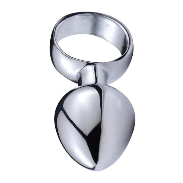 Metal Butt Plug With Pull Ring Safe Beginner Anal Sex Toys Women Non Vibrating Butt Plugs