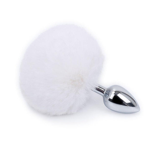 White Or Pink Bunny Tail Butt  Pet Rabbit Cosplay Metal Anal Plug Butt Plug Tails