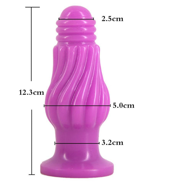 Faak Fantasy Dildo Dong Rubber Butt Plug Pink 12.3Cm 5Cm Thick Non Vibrating Butt Plugs