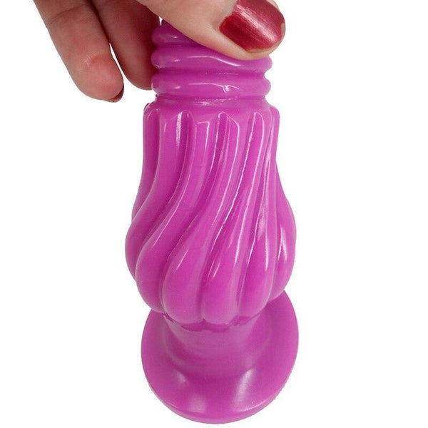 Faak Fantasy Dildo Dong Rubber Butt Plug Pink 12.3Cm 5Cm Thick Non Vibrating Butt Plugs