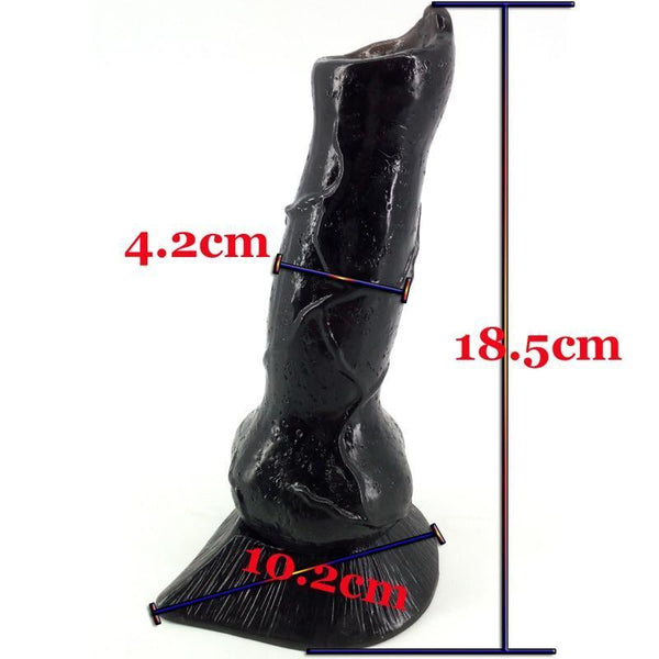 Faak Fantasy Dildo Dong Rubber Sex Toy 6.8Cm Thick Butt Plug Purple Fantasy Dildos