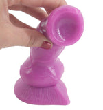 Faak Fantasy Dildo Dong Rubber Sex Toy 6.8Cm Thick Butt Plug Purple