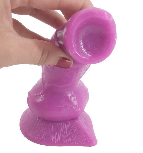 Faak Fantasy Dildo Dong Rubber Sex Toy 6.8Cm Thick Butt Plug Purple Fantasy Dildos