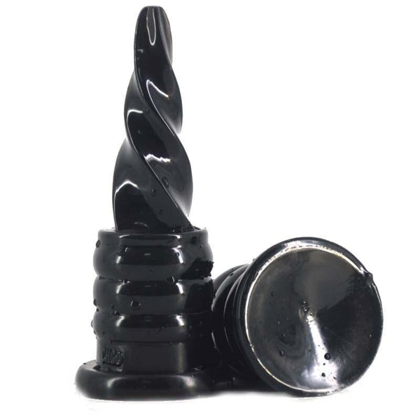 Faak 15.8Cm Black Ice Cream Dildo Rubber Butt Plug Thick Anal Sex Toy Non Vibrating Butt Plugs