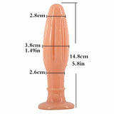 Faak 14. 5.8Inch Huge Dildo Dong Colour Rubber Sex Toy 3.7Cm Thick Butt Plug Black