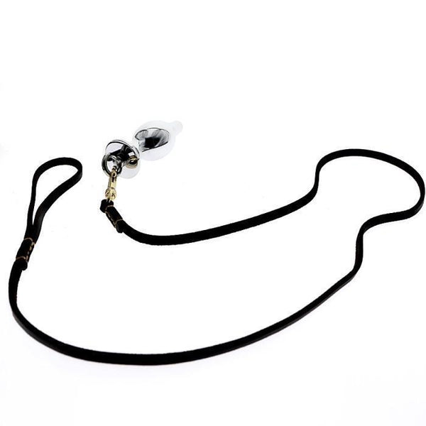 Metal Butt Plug With Leash  Toys Non Vibrating Butt Plugs