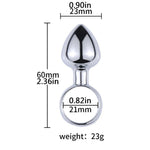 Metal Butt Plug With Pull Ring Safe Beginner Anal Sex Toys Women