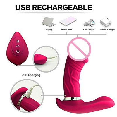 Wireless Butterfly Vibrant Quiet G Spot  Invisible Panties Wearable Clitoris Stimulator Usb Rechargeable Sex Toys For Women Vibrating Panties