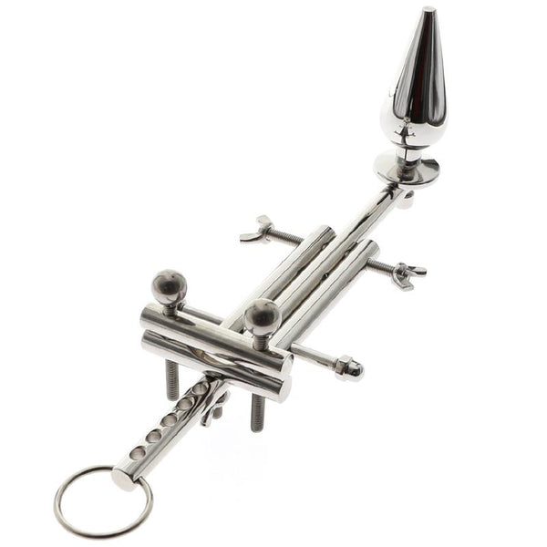 Ultimate Male Lockdown Multi Functional Stainless Steel Chastity Metal Anal Plug  Chastity Toys