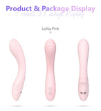 Pink White Soft Silicone G Spot Clitoral Anal Vibrator Sex Toys For Women