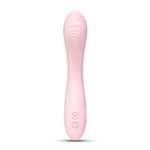 Pink White Soft Silicone G Spot Clitoral Anal Vibrator Sex Toys For Women