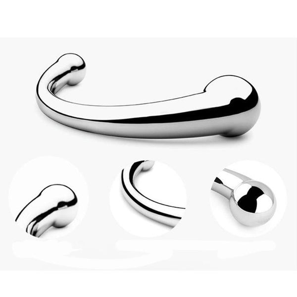 Double Ended Stainless Steel Butt Plug Dildo Metal Anal Bead Balls Non Vibrating Butt Plugs