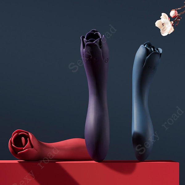 Rose Oral Licking Tongue Clitoris  Silicone Waterproof Sex Toy Women Clitoral s
