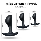 3Pcs / Set Black Silicone Butt Plug Anal Vagina Prostate Massager Sex Toys