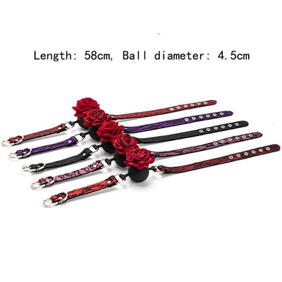 Rose Mouth Gag   Restraints Couples Sex Toy Gags