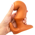 Big Silver Gold Horn Dual Density Huge Butt Plug Anal Dilator Non Vibrating Butt Plugs