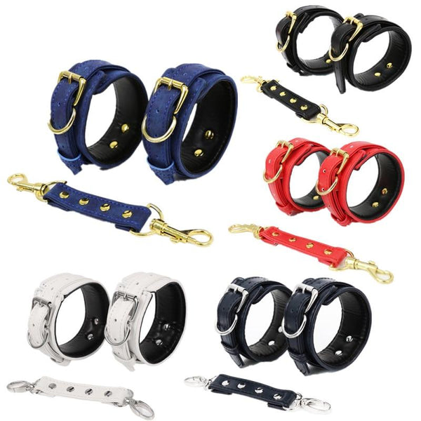 Five Colours Faux Leather Comfortable Handcuffs   Sex Toys Cuffs & Shackles