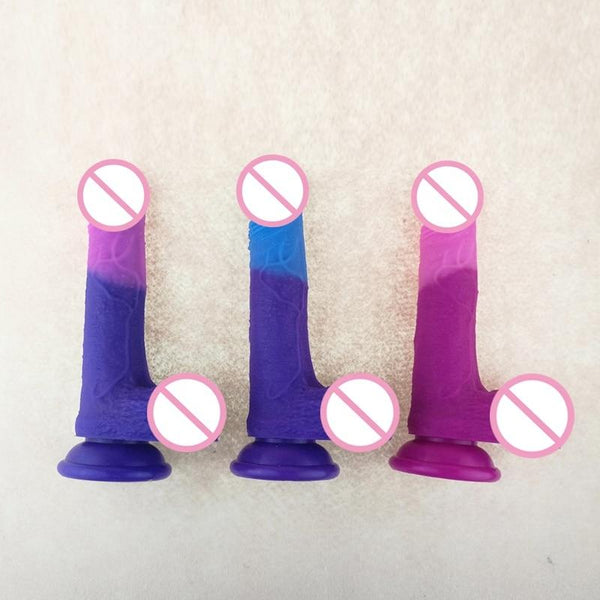 Temperature Colour Changing Realistic Silicone Dildo Sex Toy Realistic Dildos