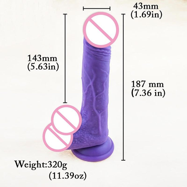 Temperature Colour Changing Realistic Silicone Dildo Sex Toy Realistic Dildos