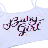 Sweet Baby Girl Starry Crop Tank Top For Women